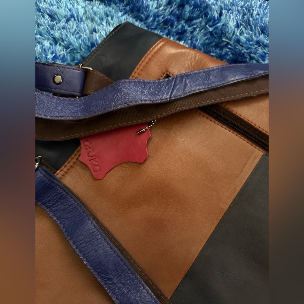 Soruka Patchwork Leather Backpack | Multicolor | … - image 3